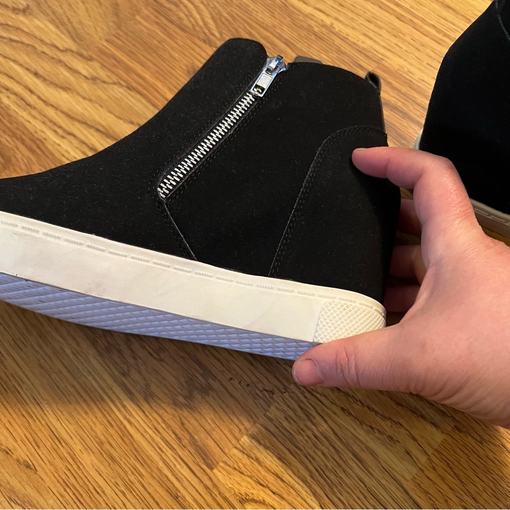 Black Wedge Ankle Boots - Picture 10 of 15